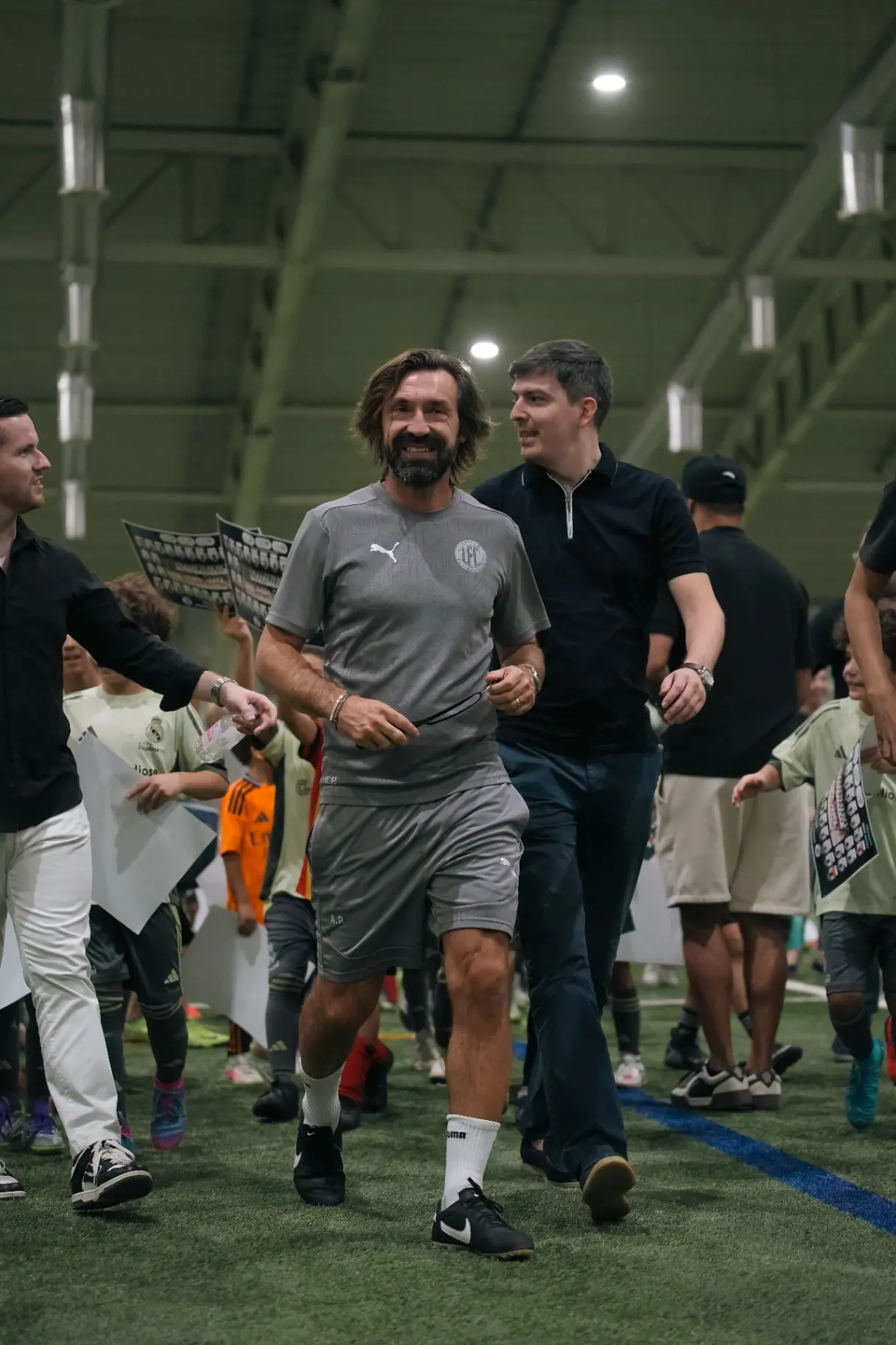 Andrea Pirlo at LFC academy event, Dubai